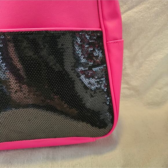 Juicy Couture Hot Pink Backpack with Black Sequins NWTs main image 9